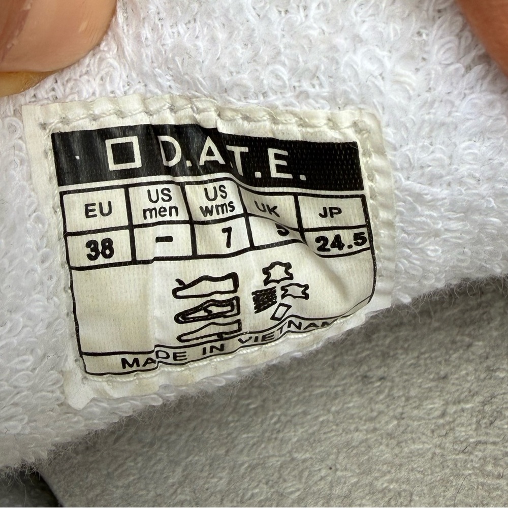 D.A.T.E. Hill Low sneakers in white calf leather shoes size 7 - Picture 15 of 16